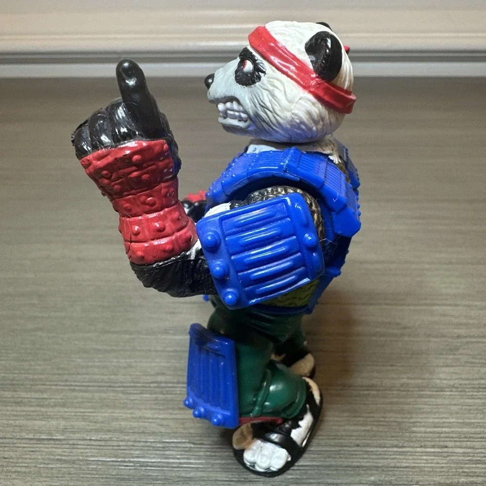 Vintage 1990 Panda Khan Teenage Mutant Ninja Turtles TMNT Action Figure